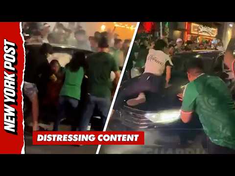 Horrifying Moment Driver Plows Into Mexican Soccer Fans Celebrating World Cup Win