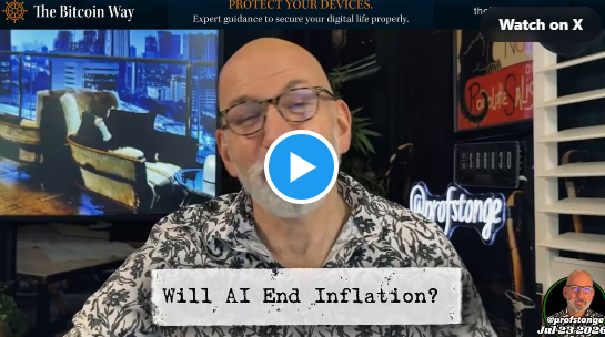 Fed Chair Kevin Warsh thinks AI will make everything so cheap he’ll have to slash rates. So much for easy money Kevin.
