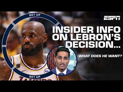 Shams Charania with the LATEST on LeBron James’ next DECISION… | Get Up