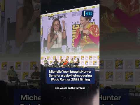 Michelle Yeoh has never seen a more “fearless” action hero than Hunter Schafer. #SDCC26