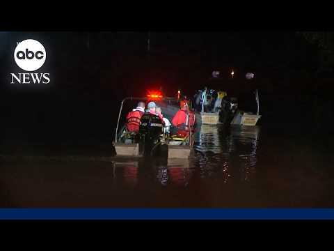 Girl missing in river tragedy as flooding rain slams Northeast