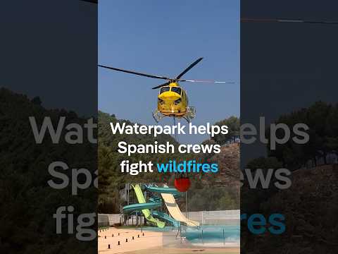 Waterpark helps Spanish crews fight wildfires | DW News
