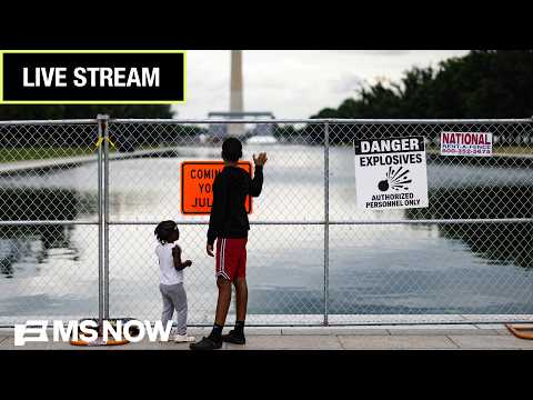 LIVE: See Reflecting Pool drained after Trump’s renovation disaster