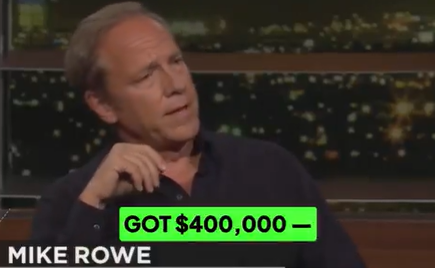 Mike Rowe reveals Ford has 5,000 unfilled mechanic jobs paying $120,000 a year.