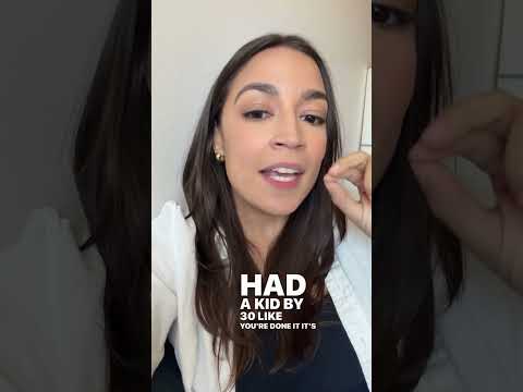 AOC Opens Up About Freezing Her Eggs Amid 2028 Speculation #shorts