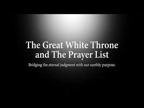 COUNTDOWN TO THE END— PART #6 THE GREAT WHITE FINAL JUDGMENT THRONE
