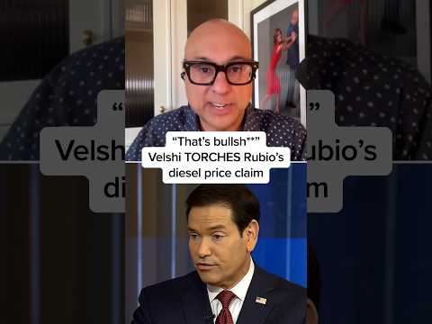‘That’s bullsh**’: Velshi TORCHES Rubio’s diesel price claim