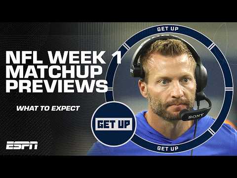 Patriots 🆚 Seahawks 🍿 49ers 🆚 Rams 🏈 NFL Week 1 matchup previews ‼️ | Get Up