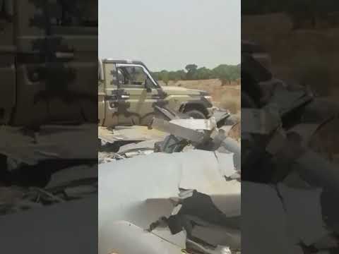 Houthis Unveil Wreckage of Allegedly Downed Saudi Drone in Yemen #shorts