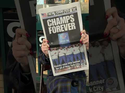 Special Knicks edition cover to commemorate raising of their 1st title banner in 53 years #shorts