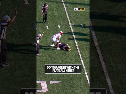 Michigan Runs Play action on 3rd & Goal against Indiana #football #michigan #indiana