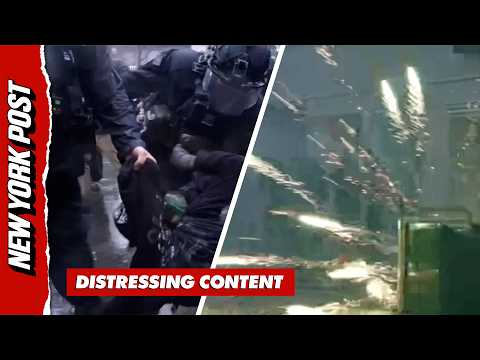 Most Dramatic Moments From Paris Riots as Protesters Are DRAGGED and Projectiles EXPLODE